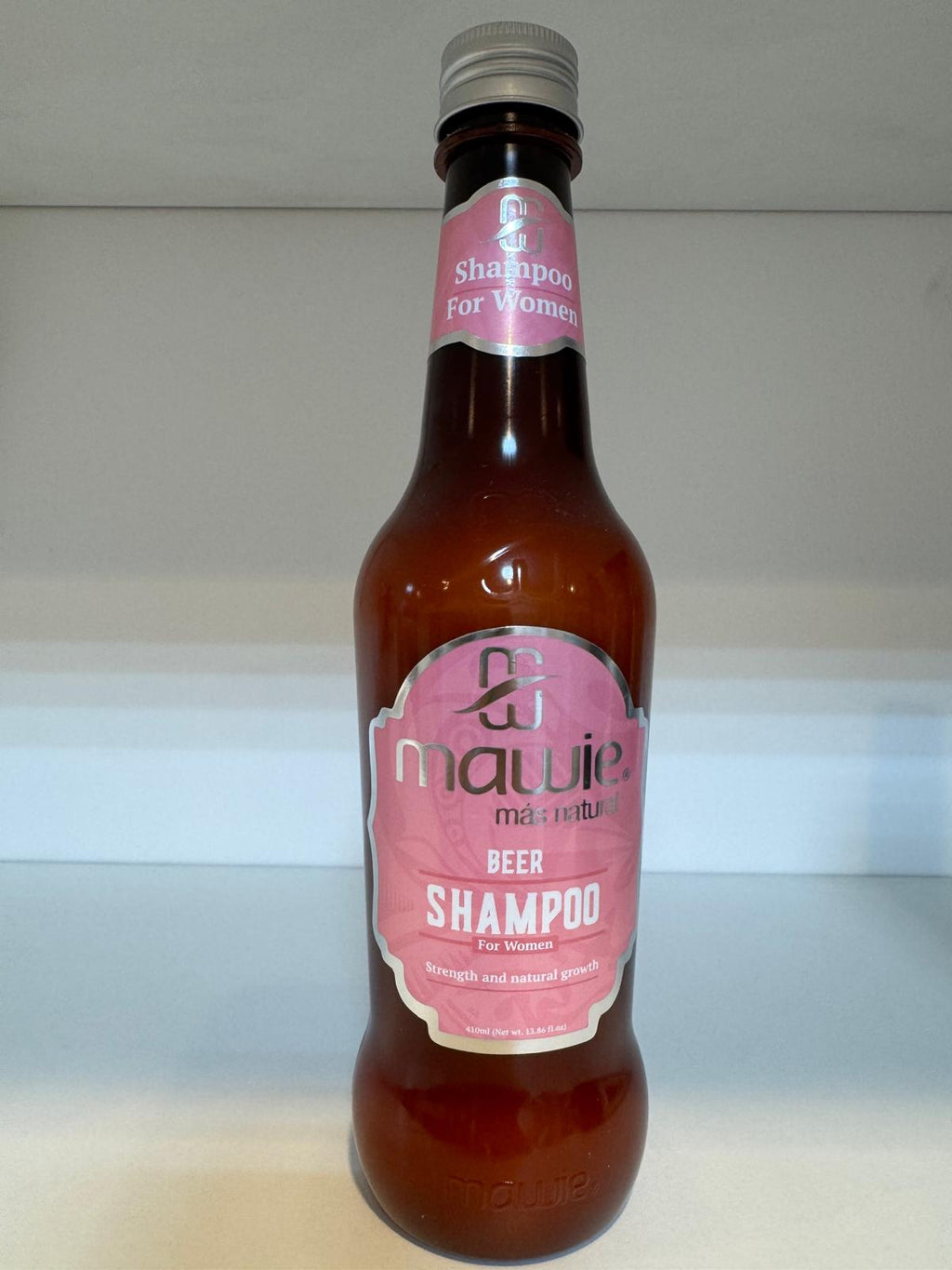 شامبو البيرة النسائي من "ماوي" – لتقوية الشعر وتحفيز النمو الطبيعي (410 مل)