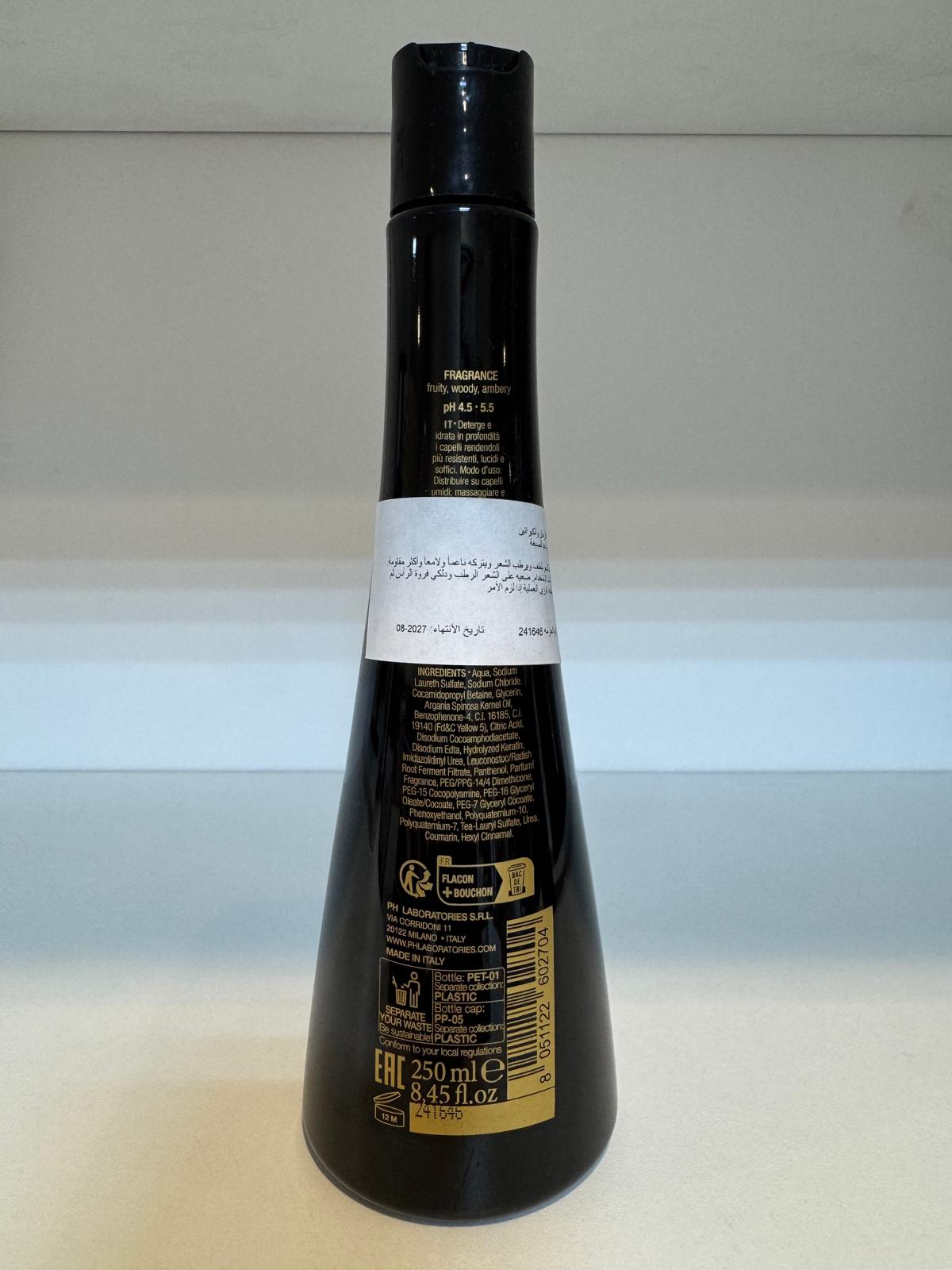 شامبو الكيراتين والأرغان الإيطالي الفاخر – حماية اللون ونعومة حريرية (250 مل)