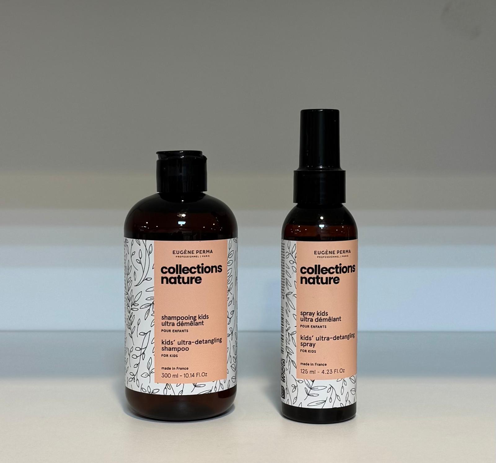 مجموعة Collections Nature للأطفال – شامبو وبخاخ فك التشابك الطبيعي (صناعة فرنسية)