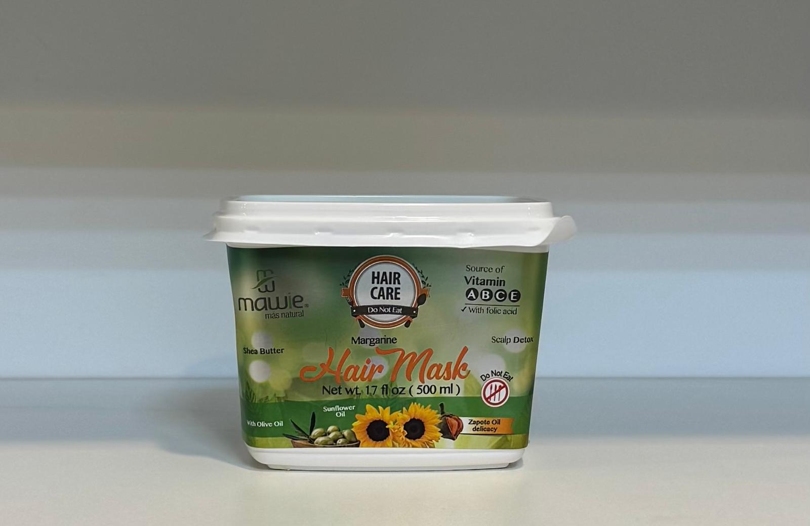 ماسك "مارغرين" لترميم الشعر من ماوي – عناية مكثفة وفيتامينات للشعر التالف (500 مل)