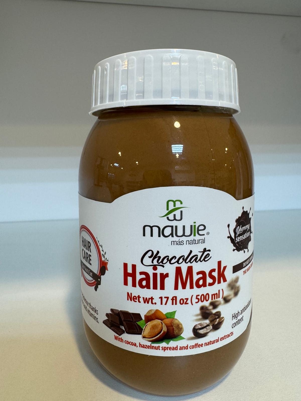 ماسك الشوكولاتة من "ماوي" – خلطة السعادة والترطيب العميق لشعرك (500 مل)