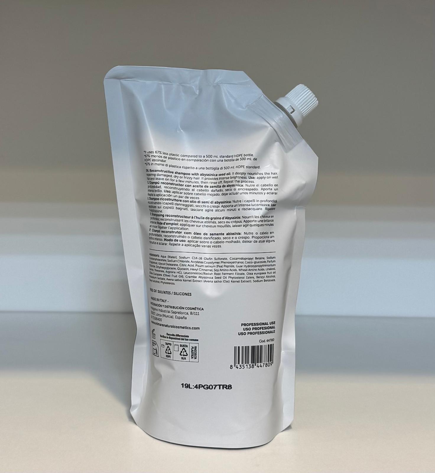 شامبو Reconstruction من MiMare – لإعادة بناء وترميم الشعر المجهد والتالف (480 مل)